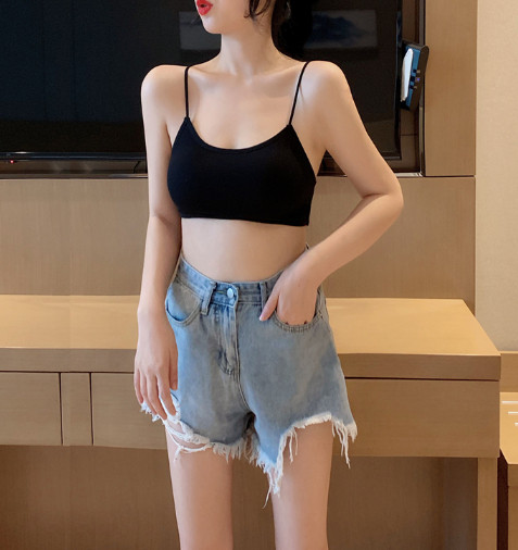 Dnevni ženski poprsje s tankim naramenicama