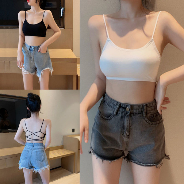 Dnevni ženski poprsje s tankim naramenicama