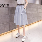 Fusta casual dama model lat cu buzunare