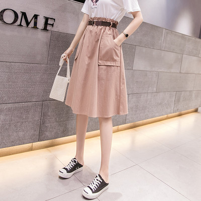 Fusta casual dama model lat cu buzunare