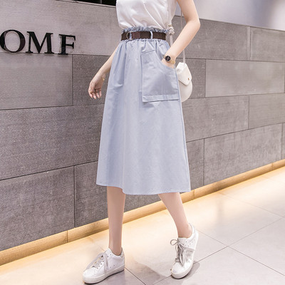 Fusta casual dama model lat cu buzunare