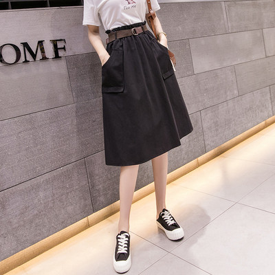 Fusta casual dama model lat cu buzunare