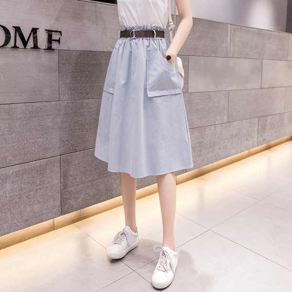 Fusta casual dama model lat cu buzunare