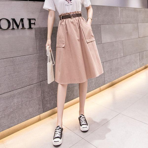 Fusta casual dama model lat cu buzunare