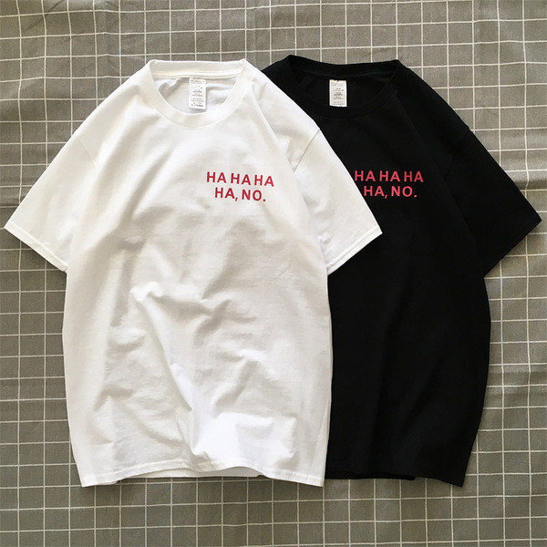 Tricou bărbătesc din bumbac model nou cu mâneci scurte și inscripție