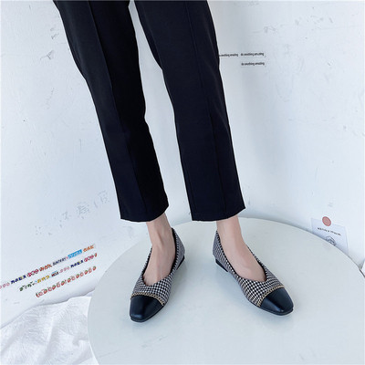 Pantofi casual dama cu lant metalic si talpa plata