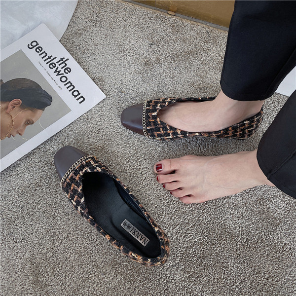 Pantofi casual dama cu lant metalic si talpa plata