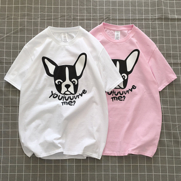 Tricou casual barbatesc cu aplicatie si inscriptie