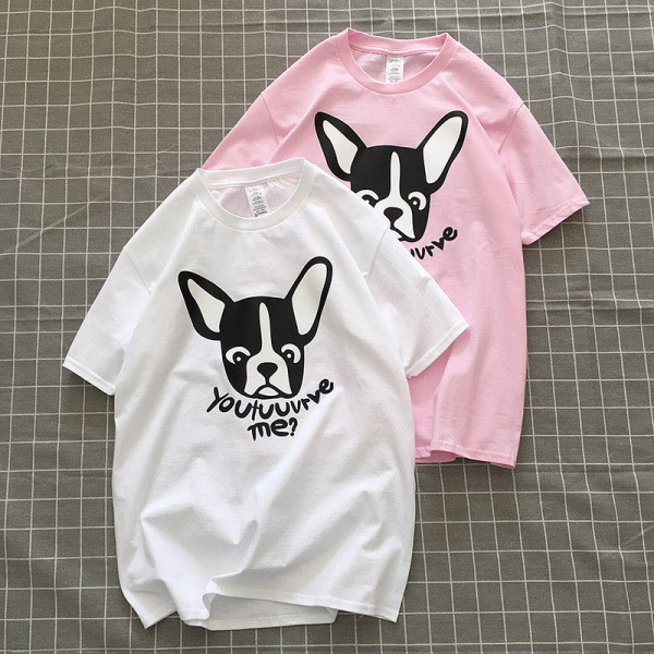 Tricou casual barbatesc cu aplicatie si inscriptie