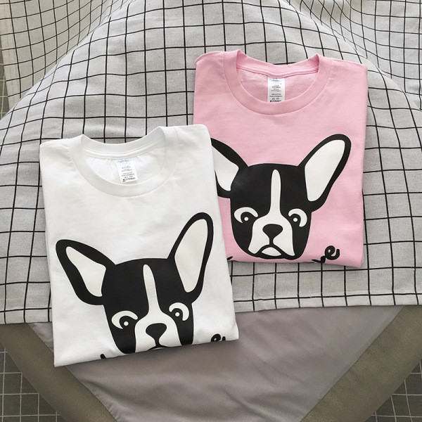 Tricou casual barbatesc cu aplicatie si inscriptie