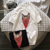 Tricou casual barbatesc cu maneca scurta si aplicatie