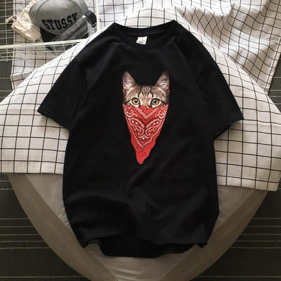 Tricou casual barbatesc cu maneca scurta si aplicatie