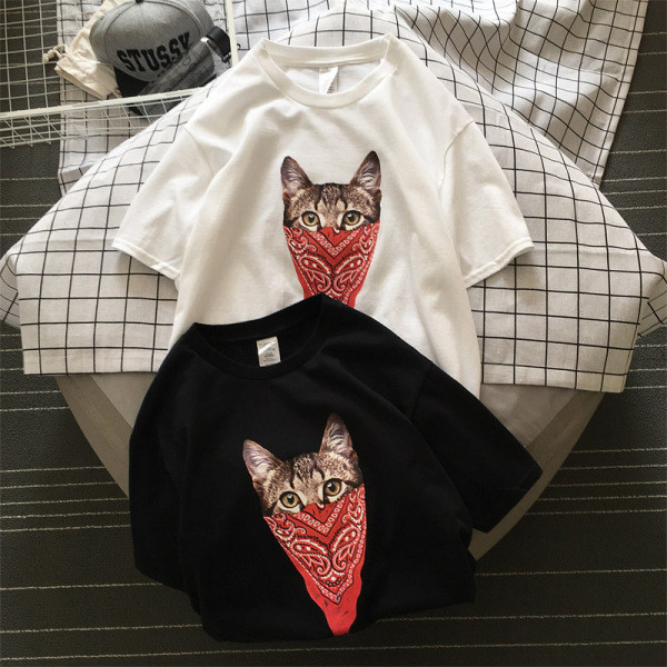 Tricou casual barbatesc cu maneca scurta si aplicatie