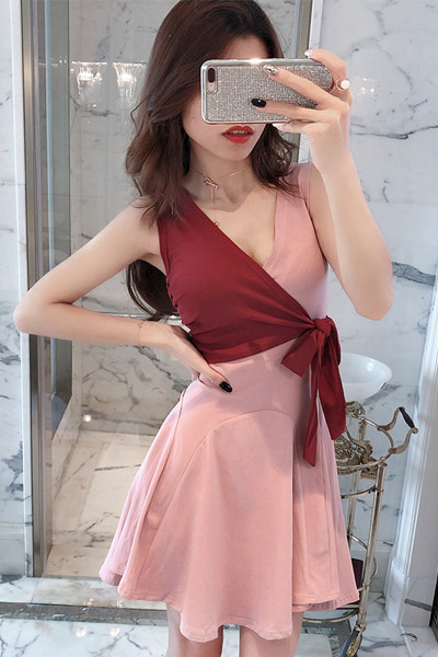 Rochie casual dama cu model decoltat in V