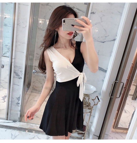 Rochie casual dama cu model decoltat in V