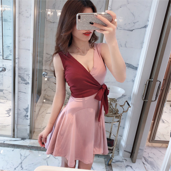 Rochie casual dama cu model decoltat in V