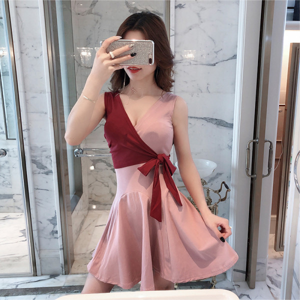 Rochie casual dama cu model decoltat in V