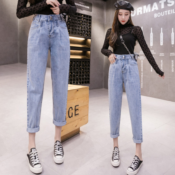 Model nou de blugi dama - model drept cu talie inalta