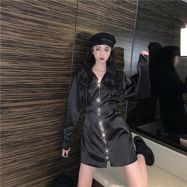 Rochie moderna de dama cu fermoar