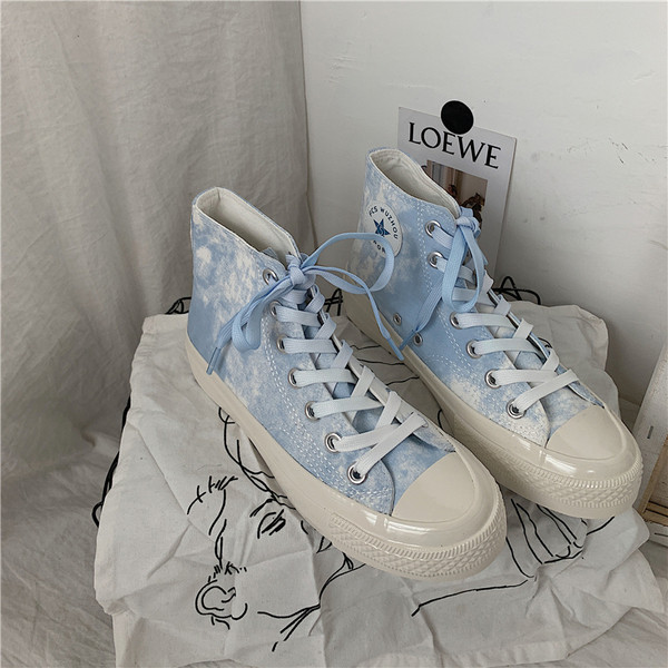 Alkalmi tavaszi női tornacipő lapos talppal