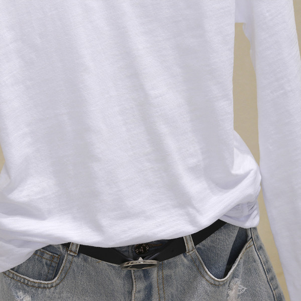 Ikdienas sieviešu pavasara blūze - plats modelis