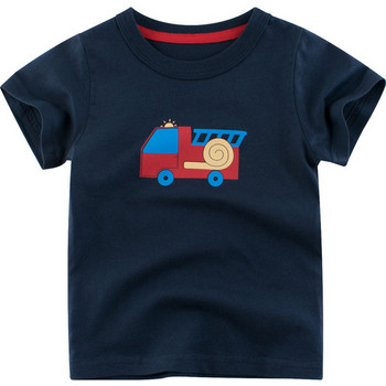 Детска тениска с апликация и къс ръкав за момчета