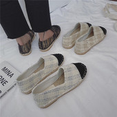 Espadrile de dama zilnice cu talpa plata