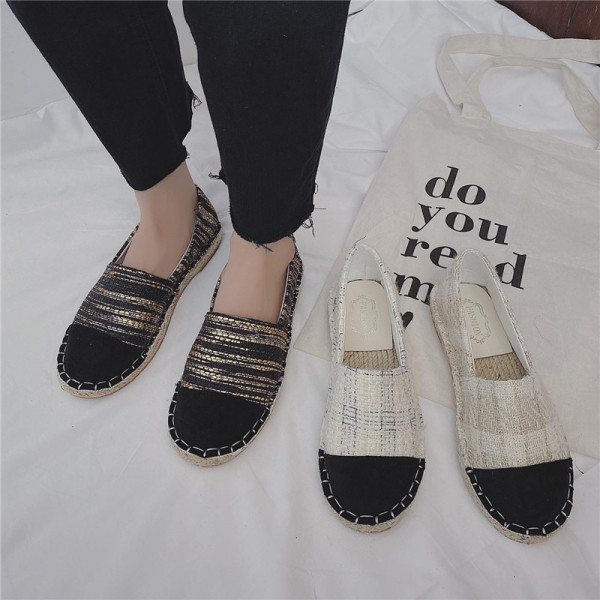 Espadrile de dama zilnice cu talpa plata