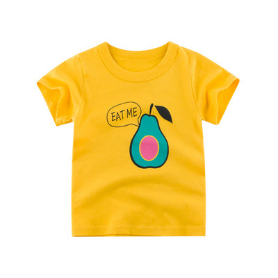 Детска тениска с апликация и обло деколте-за момчета