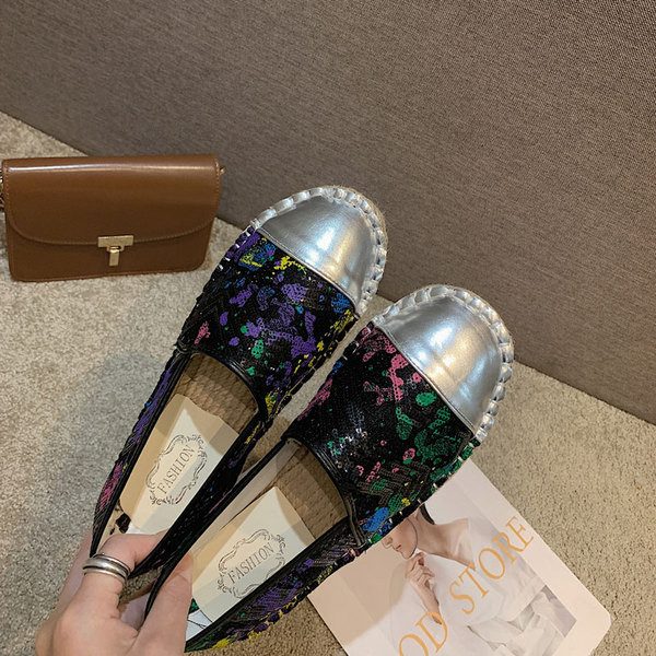 Pantofi de dama colorati casual cu talpa plate