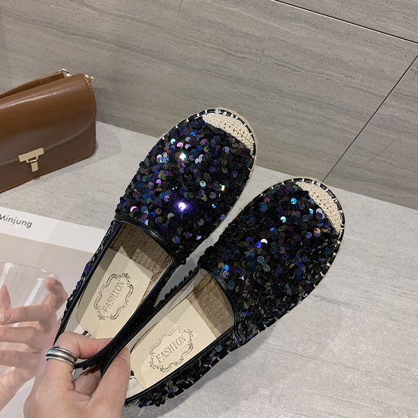 Ikdienas sieviešu espadrilles ar fliteriem