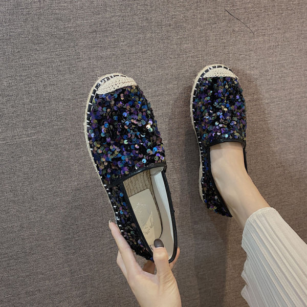 Ikdienas sieviešu espadrilles ar fliteriem