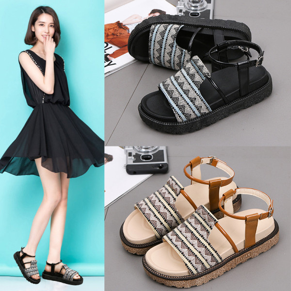 Paprasti moteriški basutės plokščiu aukštu padu