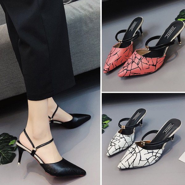 Sandale de dama moderne cu toc subtire model ascutit