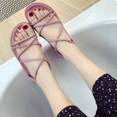 Sandale de dama cu talpa plate si bretele