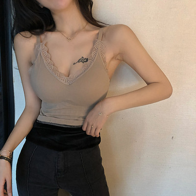 Pitsi ja padjanditega naiste kehakinnitusega topp