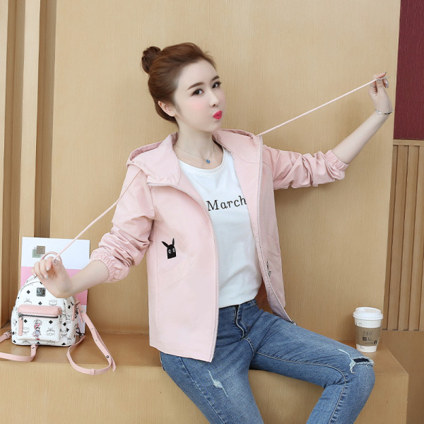 Ženska ležerna jakna s kapuljačom, vezom i dugim rukavima