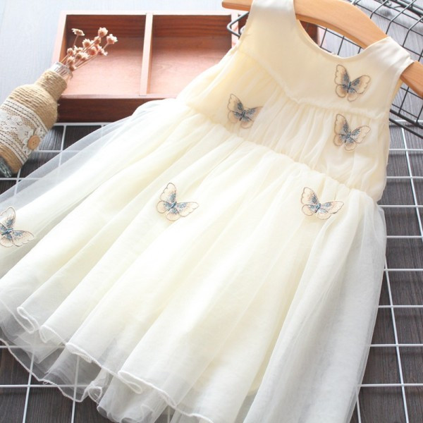 Új modell tüll és pillangós gyerekruha lányoknak