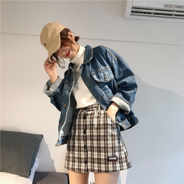 Široka ženska traper jakna