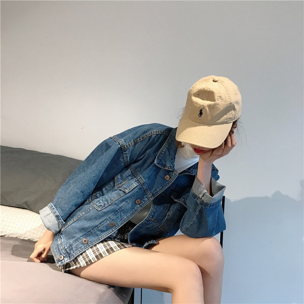 Široka ženska traper jakna