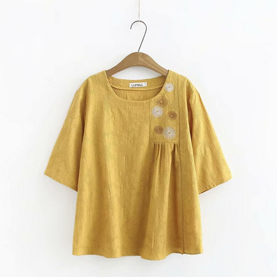 Ženska casual majica široki model s vezom i 3/4 rukavima