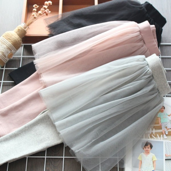 Fusta-pantaloni pentru copii moderni pentru fete cu tul