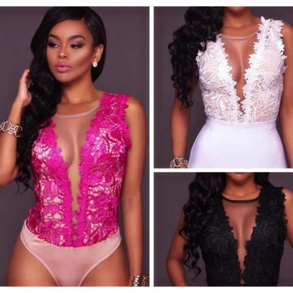 Elegants sieviešu bodijs ar tillu un mežģīnēm