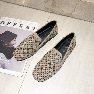 Model nou de mocasini de dama de primavara cu talpa plata