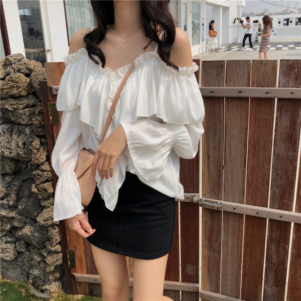 Bluza de dama moderna cu bretele model lat