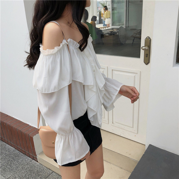 Bluza de dama moderna cu bretele model lat