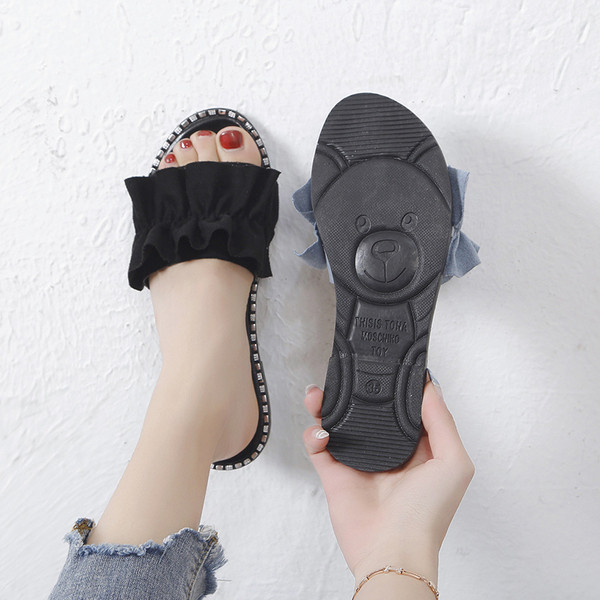 Papuci casual dama cu talpa plate