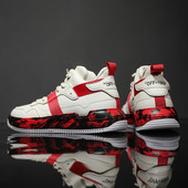 Férfi alkalmi tornacipő műbőrből, fűzővel