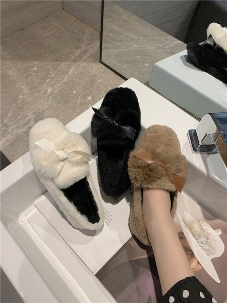 Pliušiniai moteriški mokasinai su kaspinu ir plokščiu padu