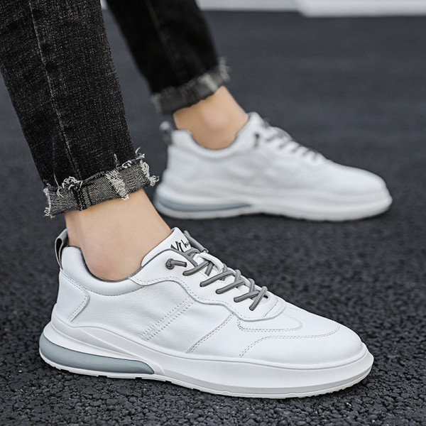 Eko bőrből készült alkalmi férfi tornacipő fűzős